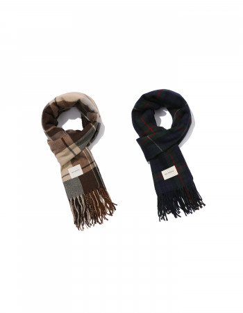 베이직 체크 머플러